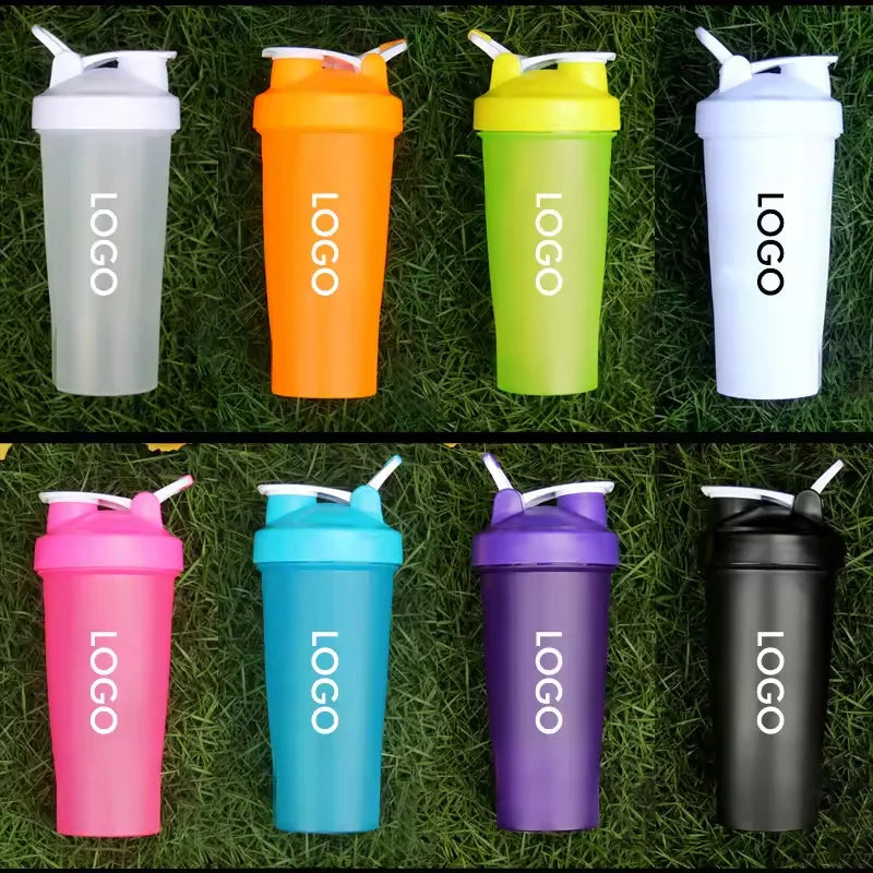 FBA Customize logo 600ml  Plastic Travel Outdoors Water Cup Fitness Mount Gym Sport Portable Blender Shaker Water Bottle